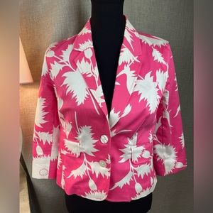 Isaac Mizrahi Hourglass Blazer in Hawaiian 🌺 print, size S